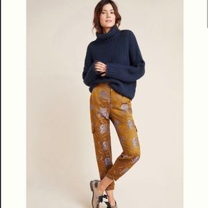 🪲Anthropologie Devin Jacquard Utility Joggers🪲